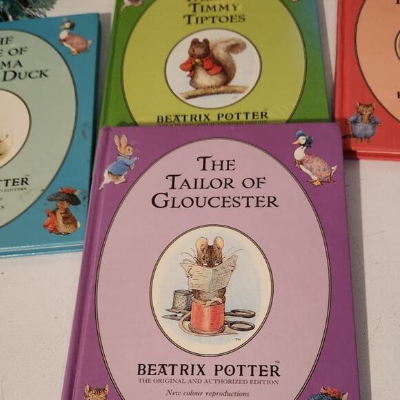 Book lot of 4 The tales of Beatrix Potter animal stories collection mouse squir - Picture 5 of 12